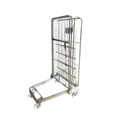 3-sidet Foldable Supermarket Roll Container